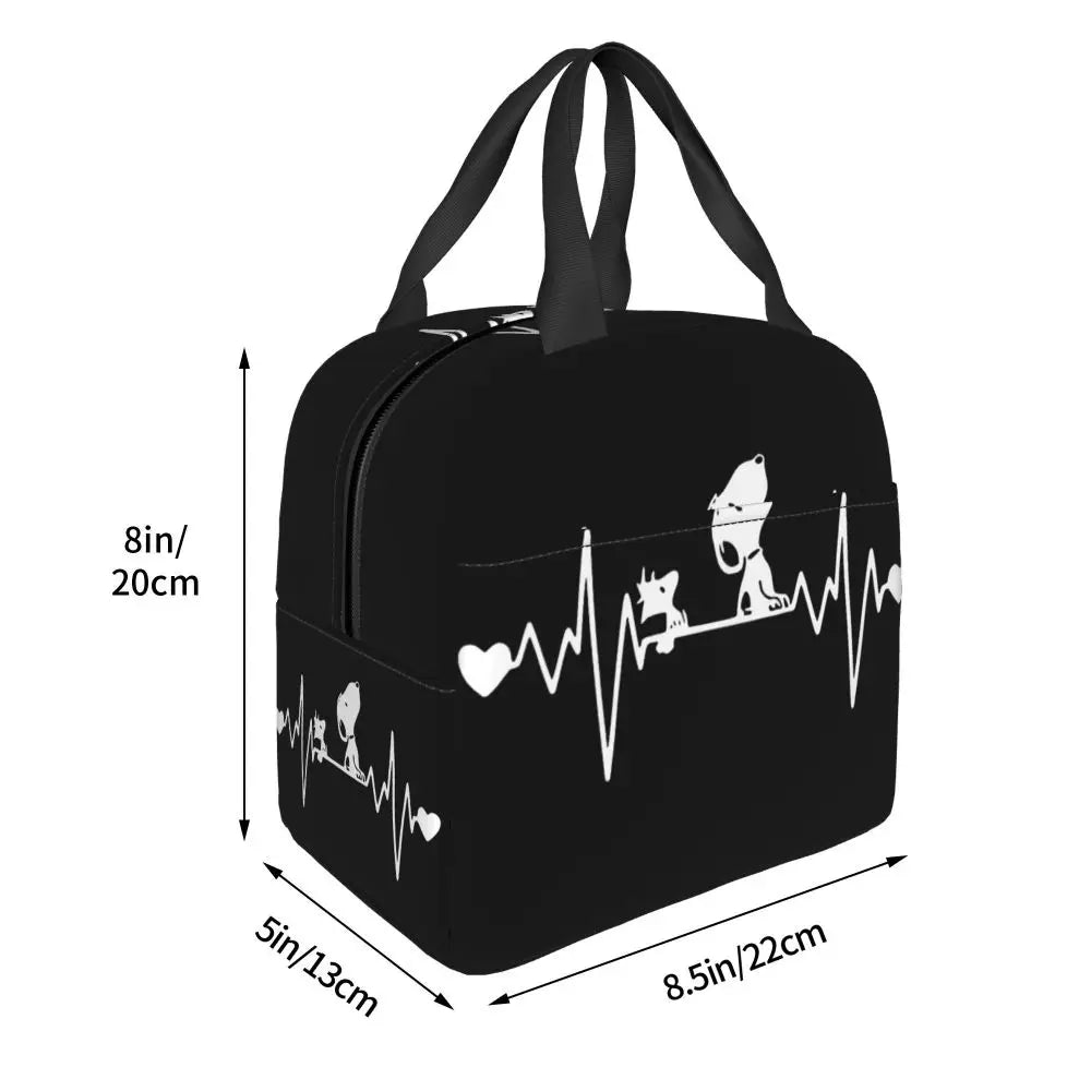 Snoopy Backpack Halloween Insulated Lunch Bag 22x20x13cm