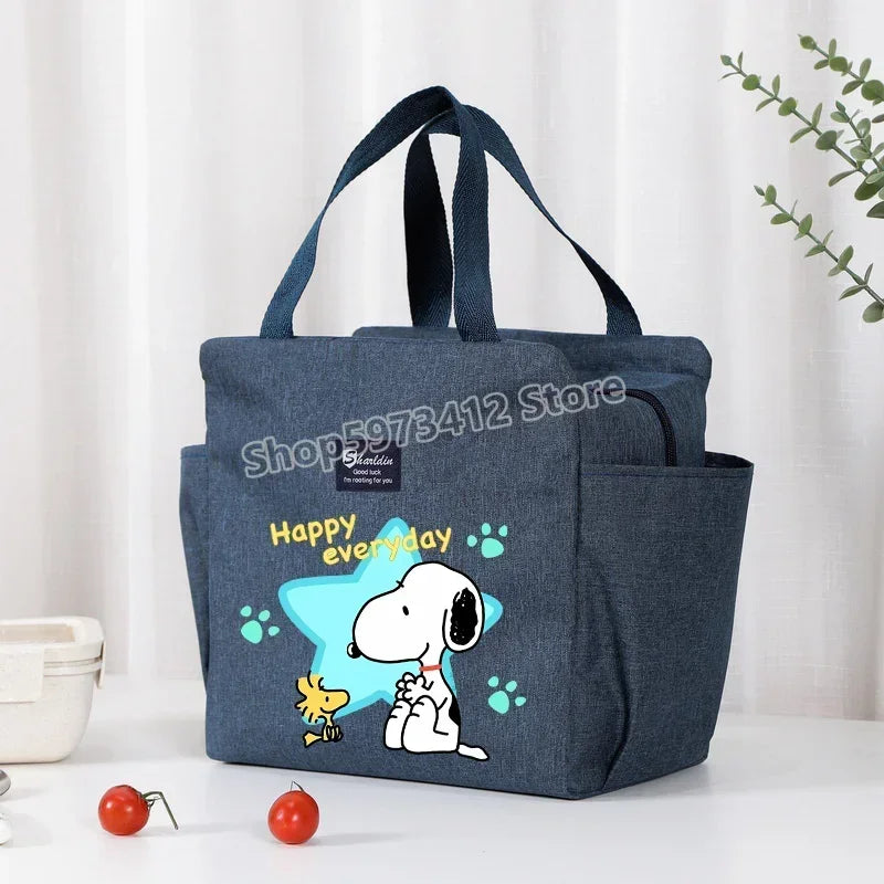 Snoopy Backpack Insulated Lunch Bag Bento Pack Ice Pack