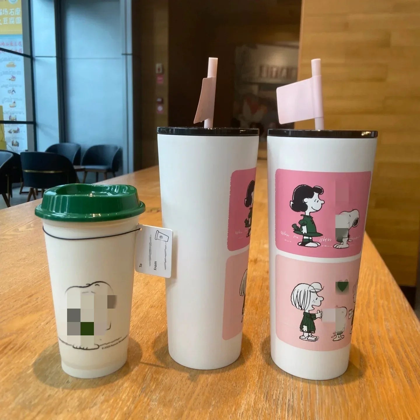 Joint Series Plastic Mug For Cold Drinks Snoopy Cup