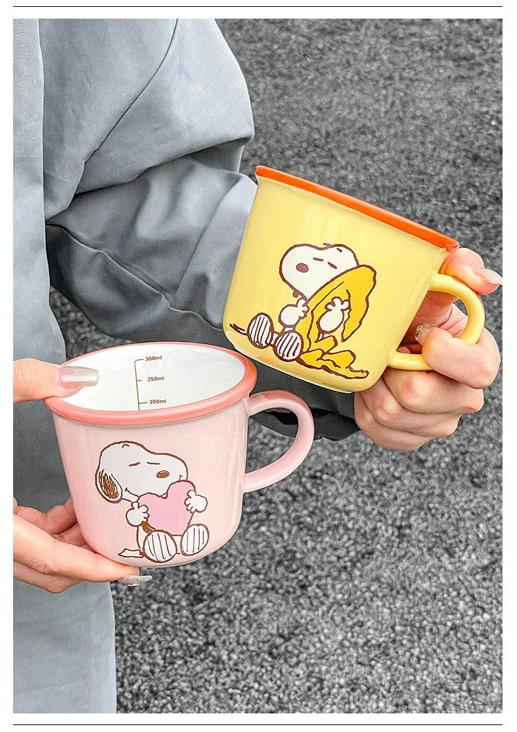 Couple Coffee Mugs Snoopy Cup