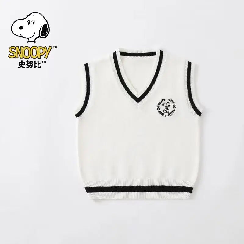 Snoopy Cartoon Student Vest Knit Snoopy Stuffed Sweatshirt