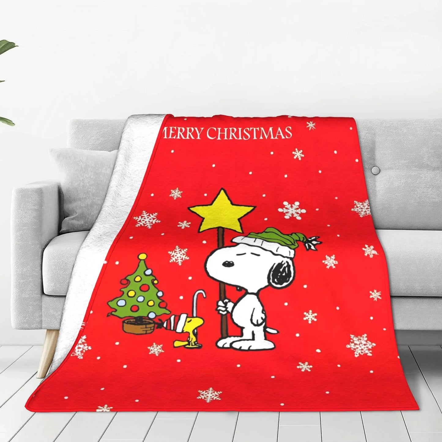 Snoopy Blanket Fleece Soft Breathable Throw Snoopy Blanket
