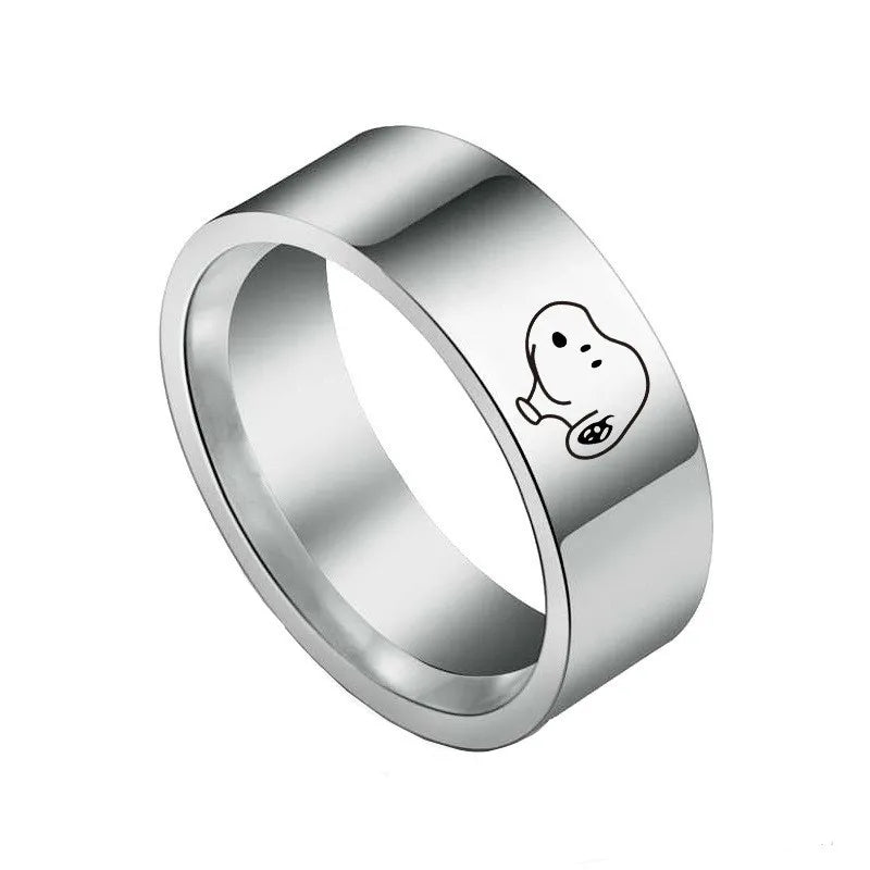 Titanium Alloy Ring Cartoon Gift Cute Snoopy Ring