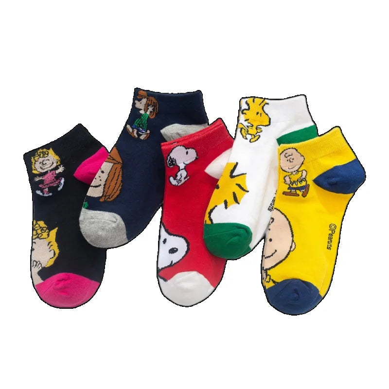 Low Tube Socks Women Men Cute Snoopy Socks