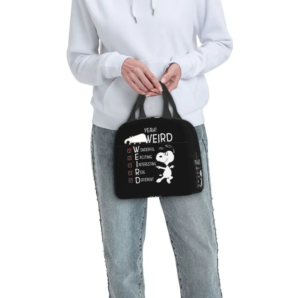 Snoopy Backpack Halloween Insulated Lunch Bag 22x20x13cm