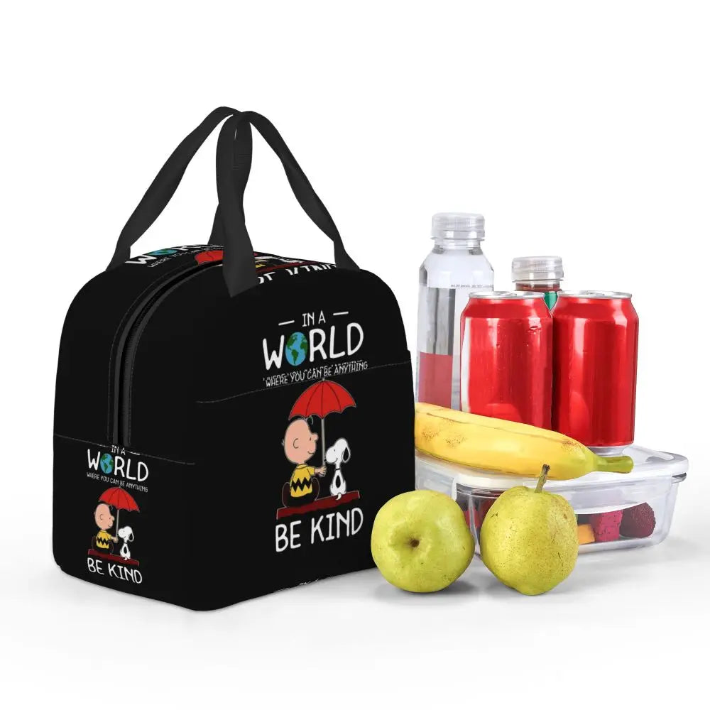 Snoopy Backpack Halloween Insulated Lunch Bag 22x20x13cm