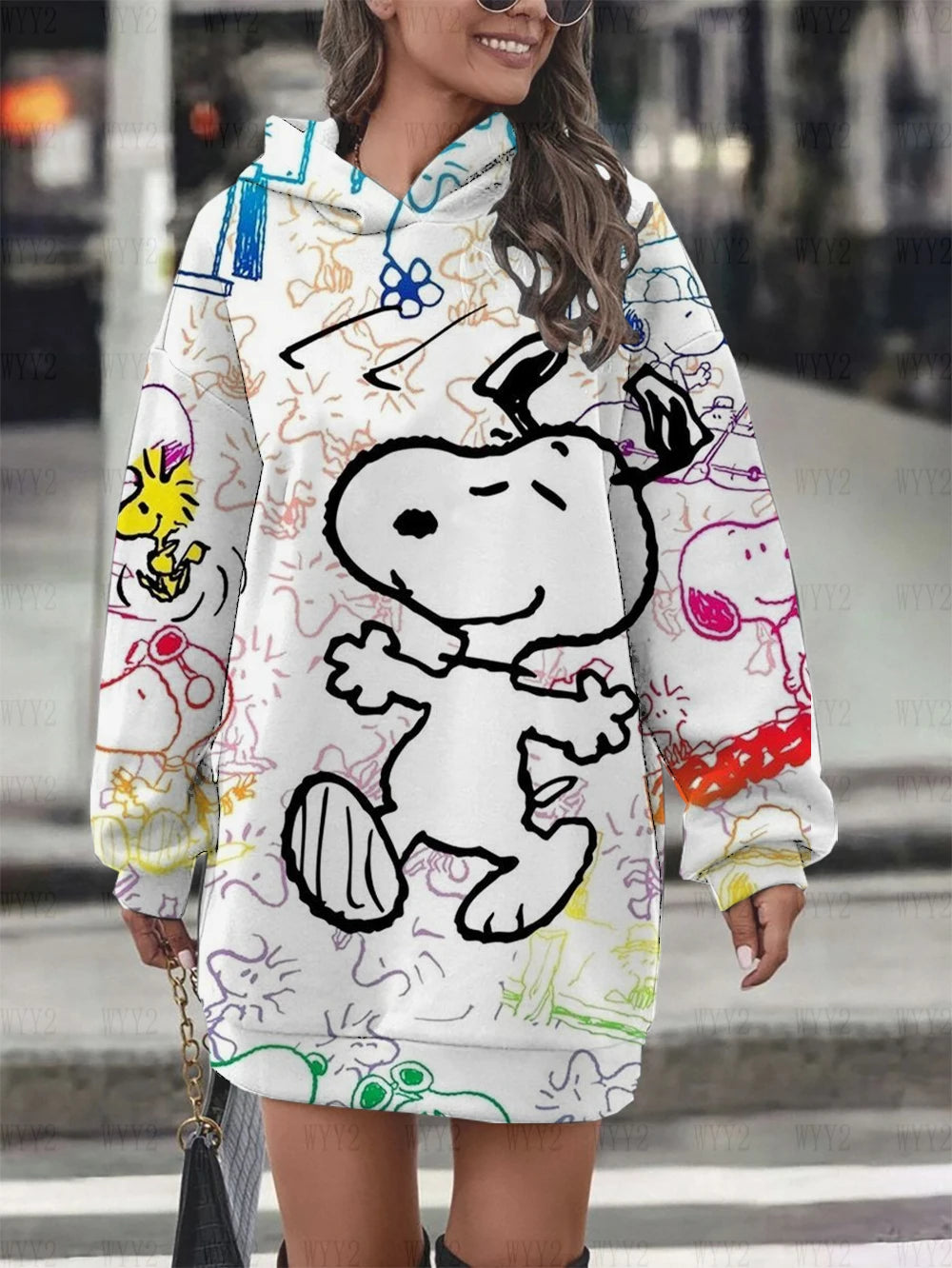 Loose Casual Snoopy Hoodie