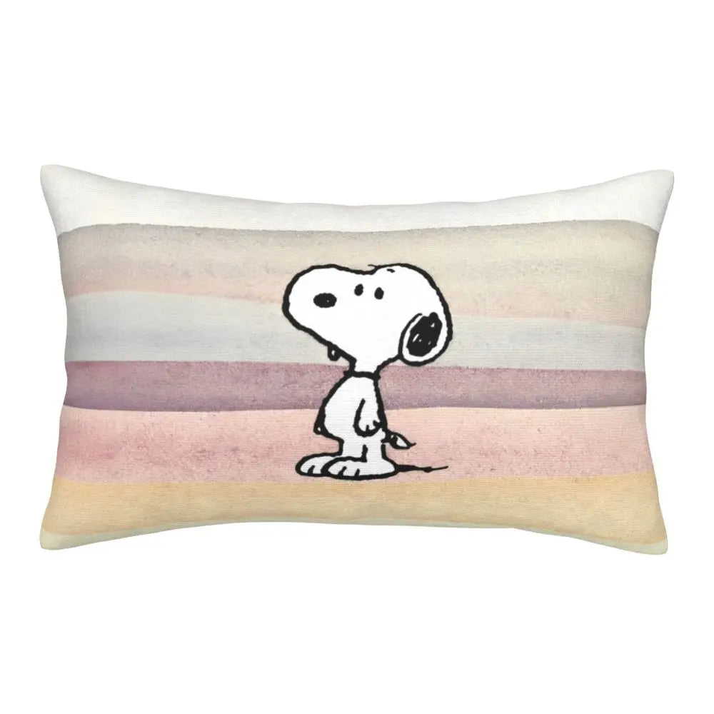 Cute Pillowcase 18in Square Red Snoopy Pillow