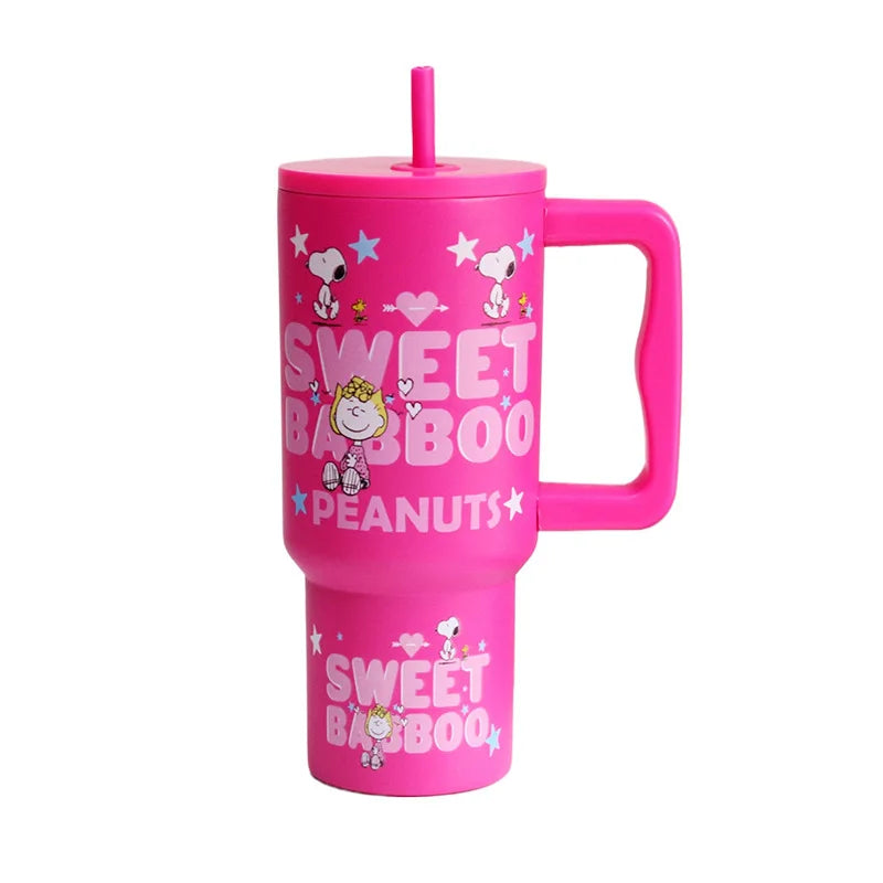 Insulated Stainless Steel Water Cup Straw 2025 Snoopy Cup