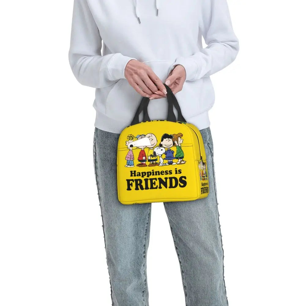 Snoopy Backpack Halloween Insulated Lunch Bag 22x20x13cm