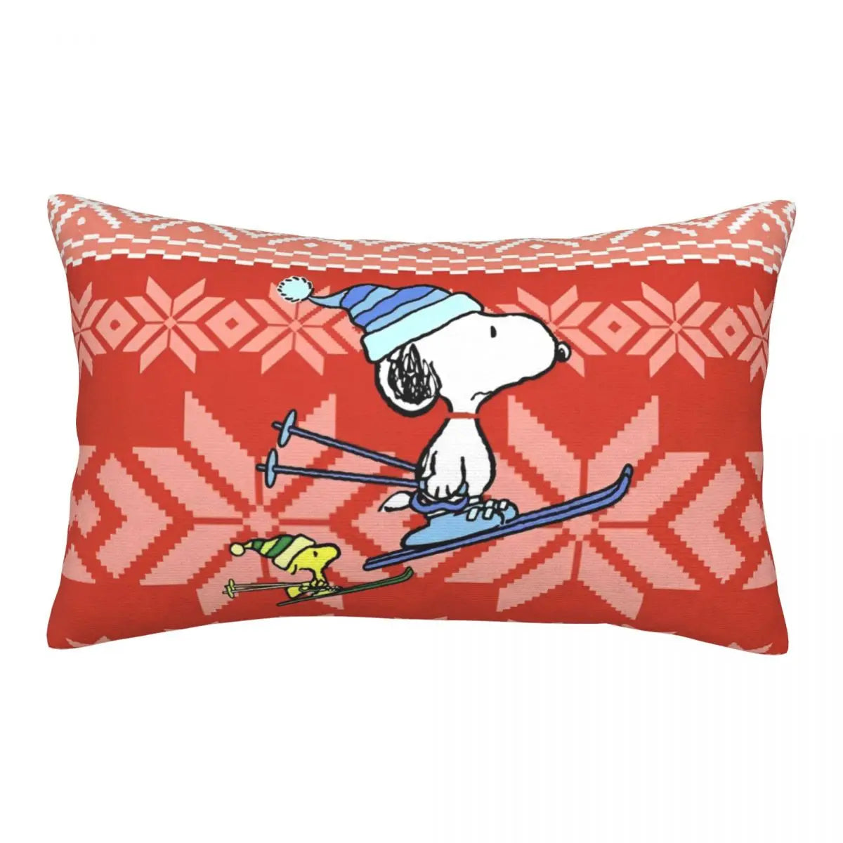 Cute Pillowcase 18in Square Red Snoopy Pillow