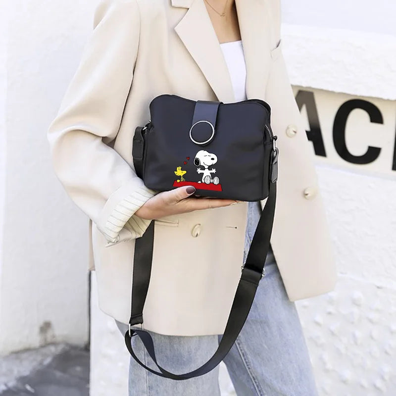 Snoopy Backpack Crossbody Nylon Shoulder Bag Licensed
