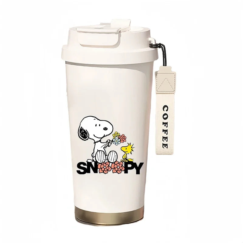 500ml Thermos Bottle Portable Snoopy Cup
