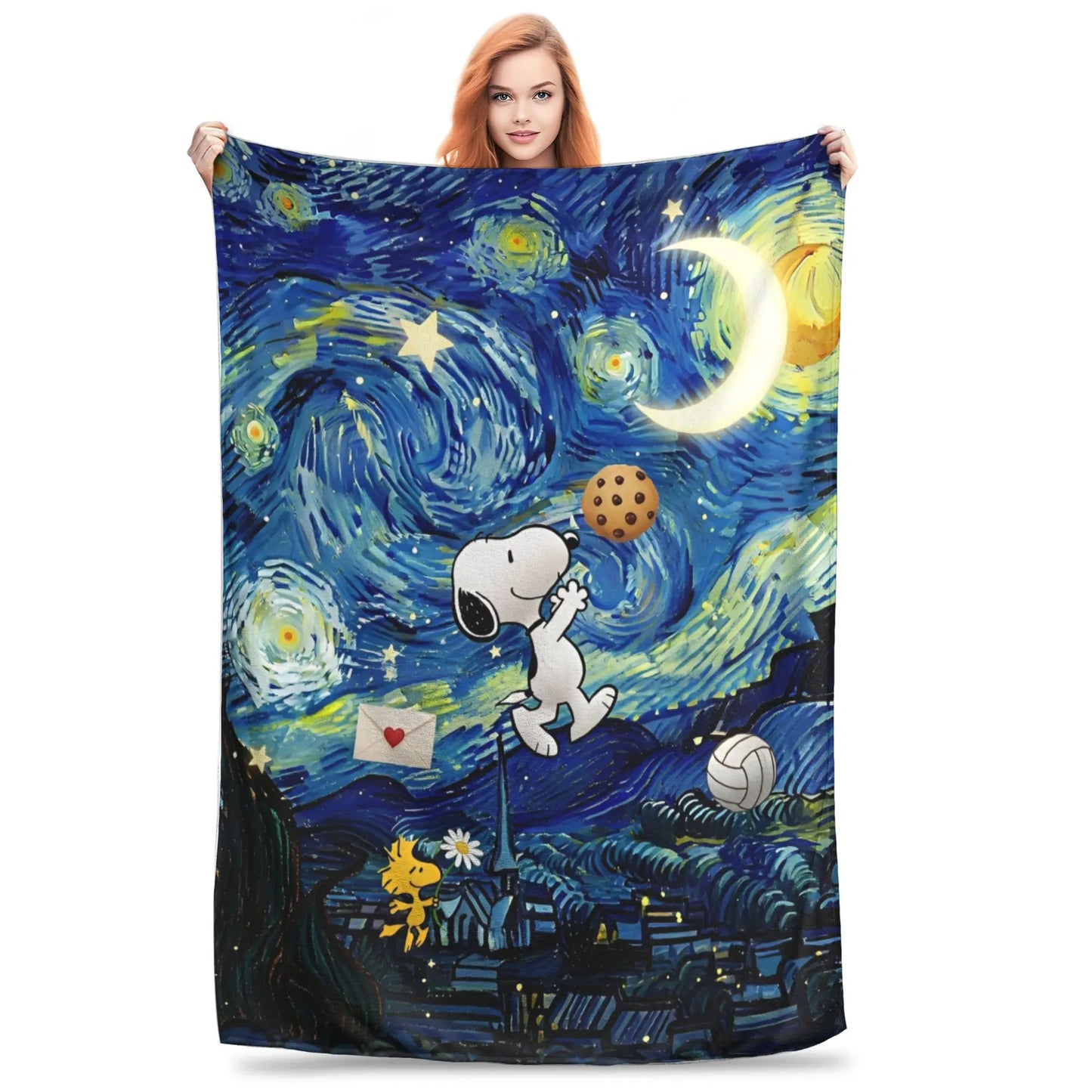Cartoon Halloween Throw Blanket 50x60in Snoopy Blanket