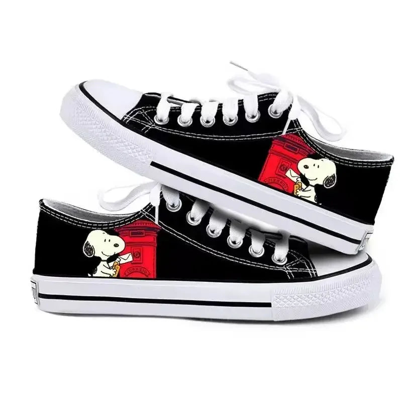 Womens Casual Low Sneakers Non Slip Lightweight Snoopy Shoes