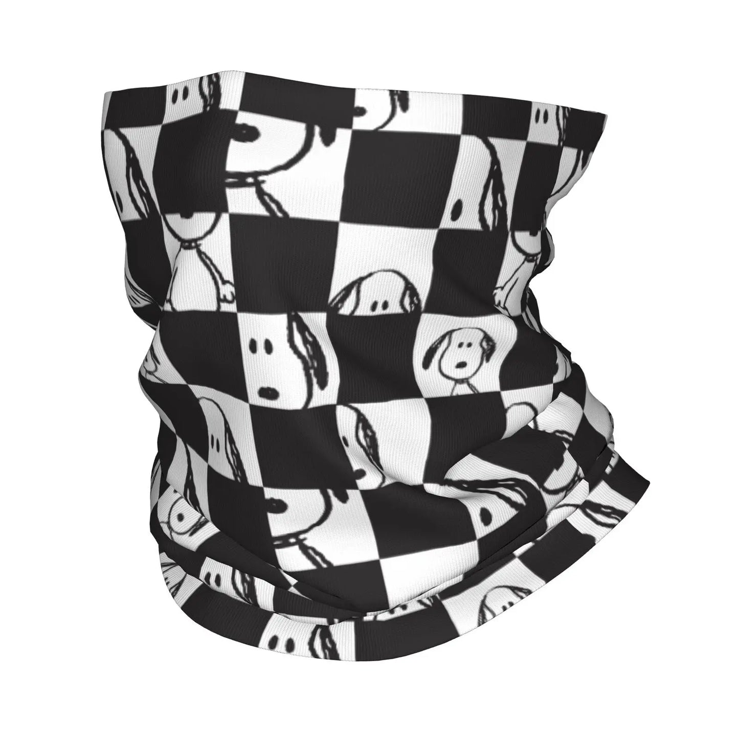 Custom Cute Cartoon Snoopy Bandana Neck Gaiter Printed Balaclavas Mask Scarf Multifunctional Cycling Riding for Men Women Adult