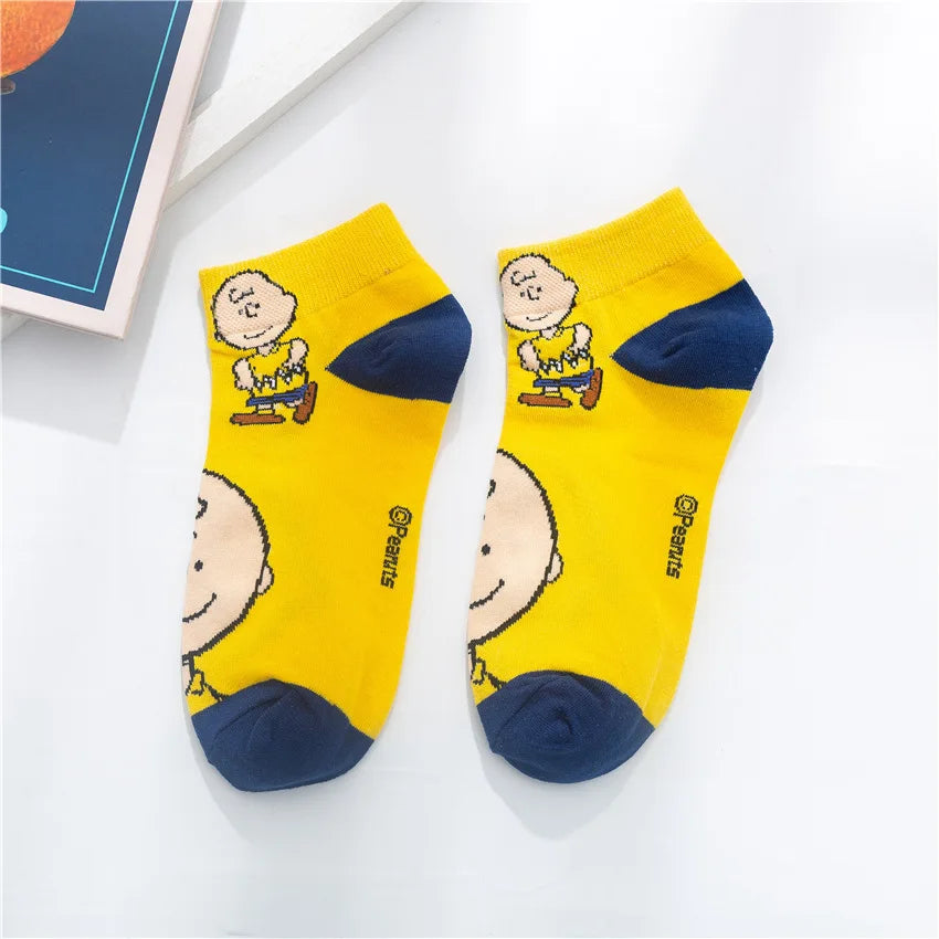 Low Tube Socks Women Men Cute Snoopy Socks