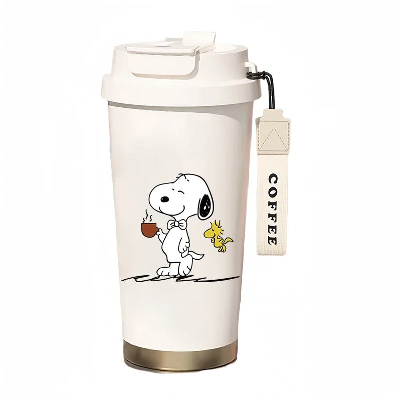 500ml Thermos Bottle Portable Snoopy Cup