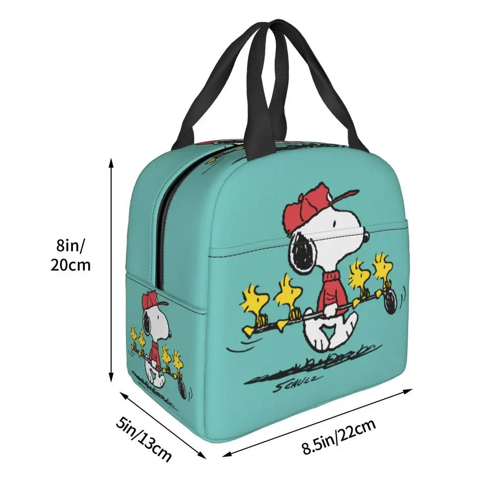 Snoopy Backpack Halloween Insulated Lunch Bag 22x20x13cm