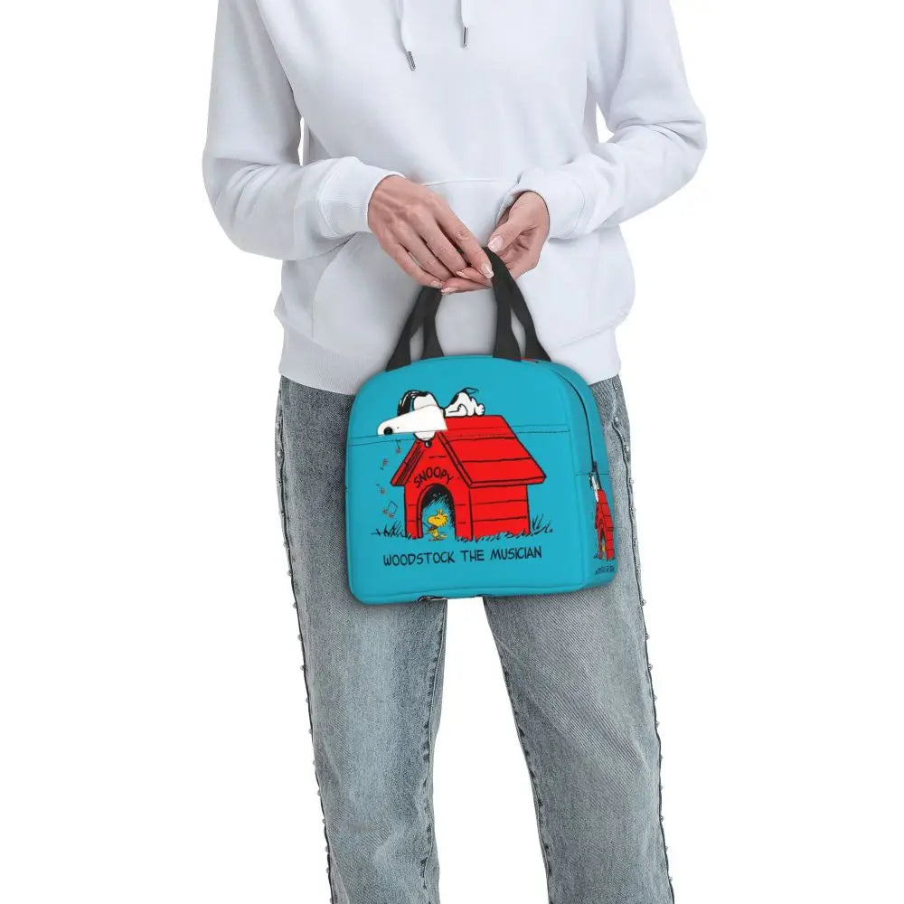 Snoopy Backpack Halloween Insulated Lunch Bag 22x20x13cm