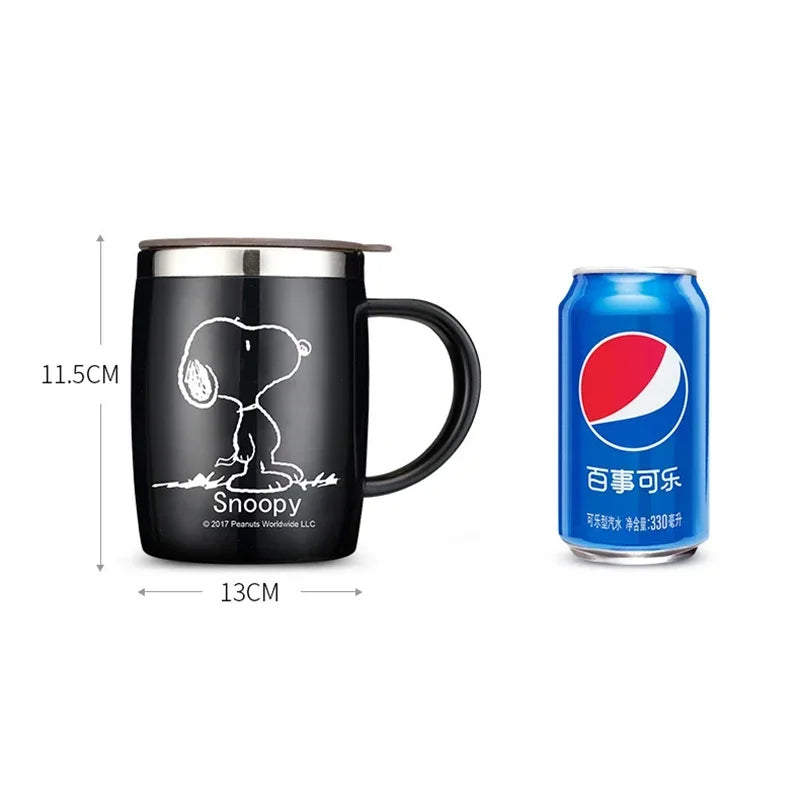 420ml Stainless Steel Mug for Men and Women Snoopy Cup
