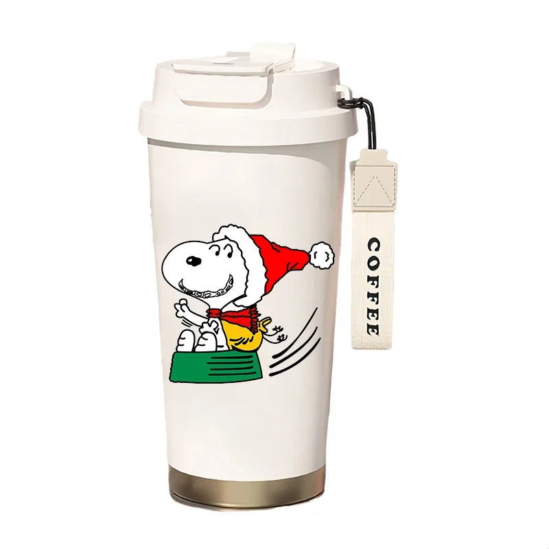 500ml Thermos Bottle Portable Snoopy Cup