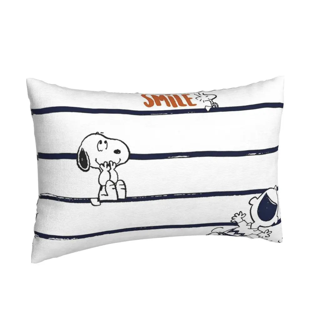 Cute Pillowcase 18in Square Red Snoopy Pillow