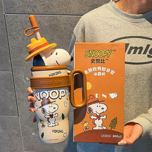800ML Stainless Vacuum Insulated Bottle Snoopy Mug