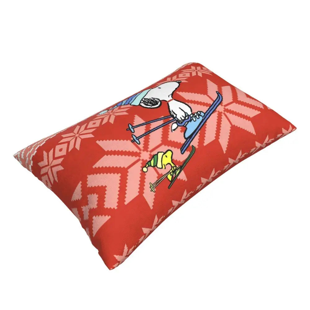 Cute Pillowcase 18in Square Red Snoopy Pillow