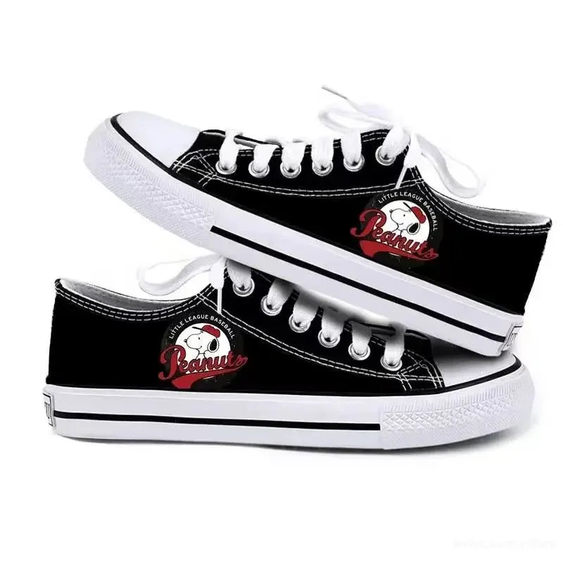Womens Casual Low Sneakers Non Slip Lightweight Snoopy Shoes