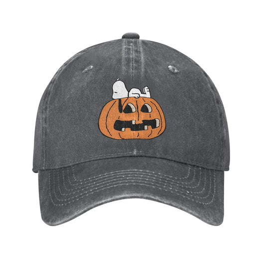 Halloween Pumpkin Print Cap Adjustable Snoopy Hat