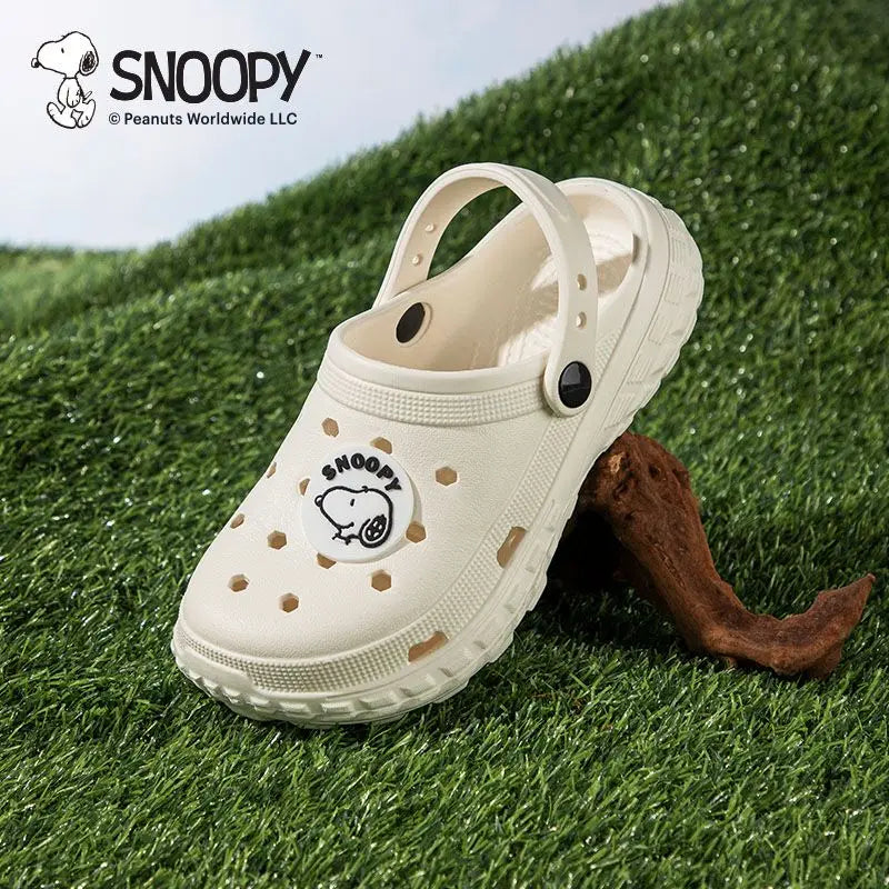Cartoon Crocs Anti Slip Snoopy Shoes