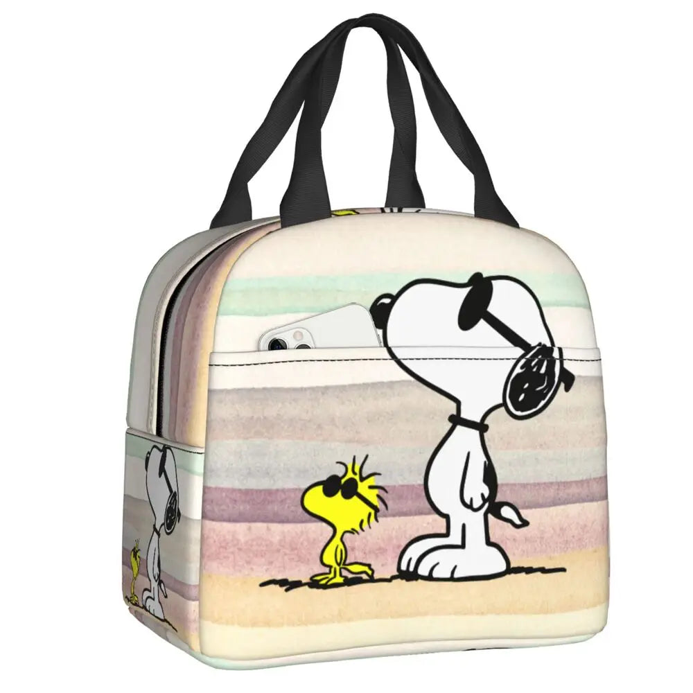 Snoopy Backpack Halloween Insulated Lunch Bag 22x20x13cm