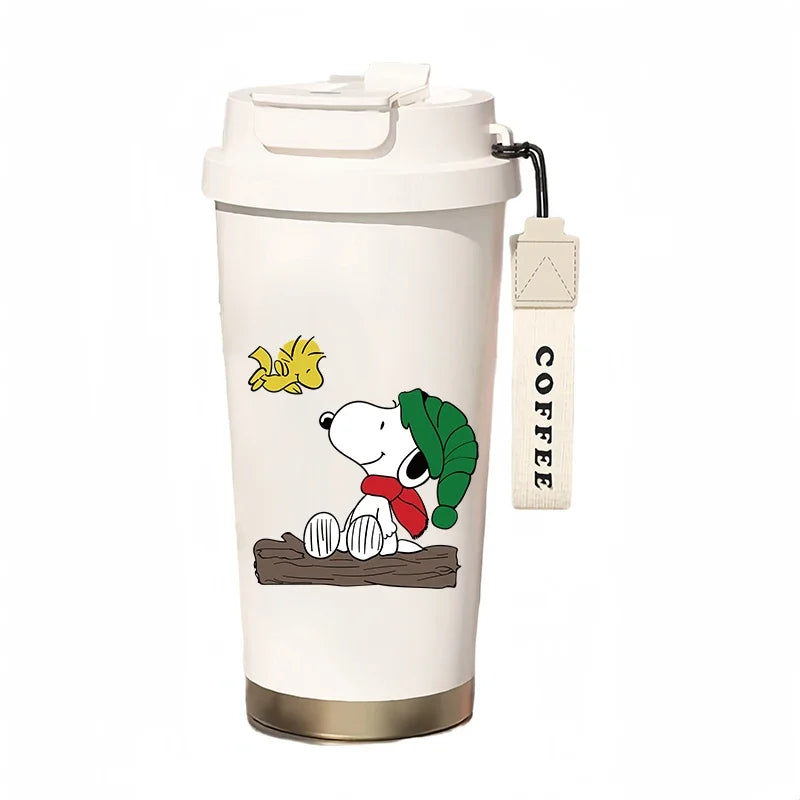500ml Thermos Bottle Portable Snoopy Cup