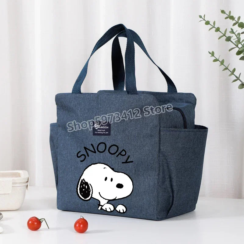 Snoopy Backpack Insulated Lunch Bag Bento Pack Ice Pack