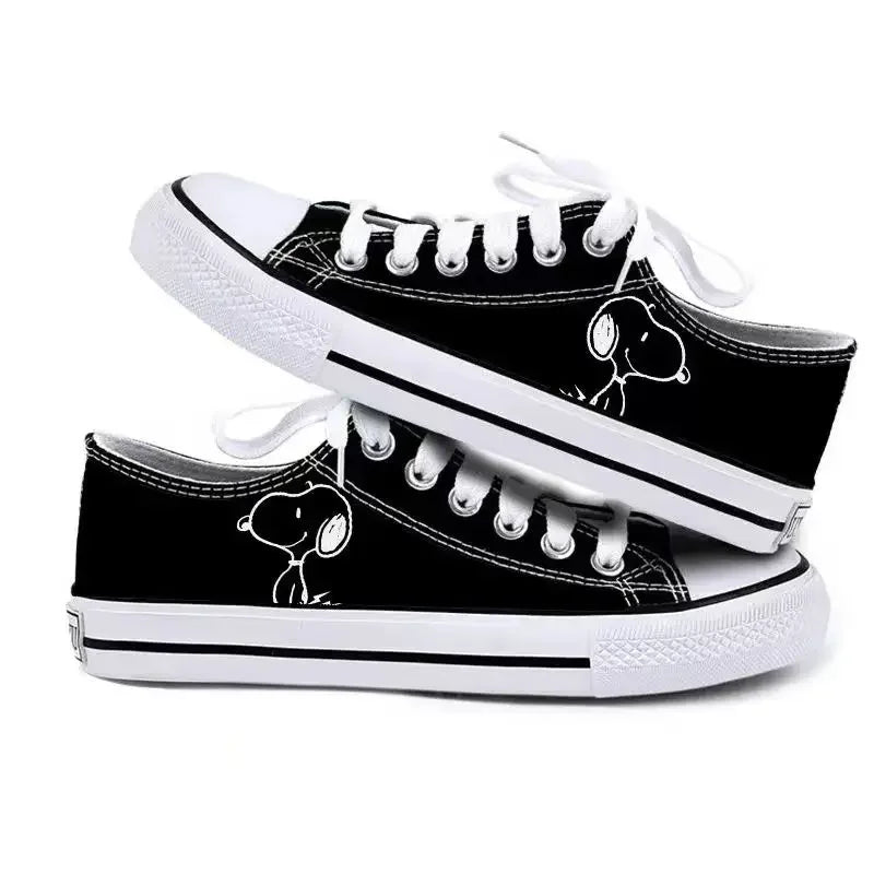 Womens Casual Low Sneakers Non Slip Lightweight Snoopy Shoes