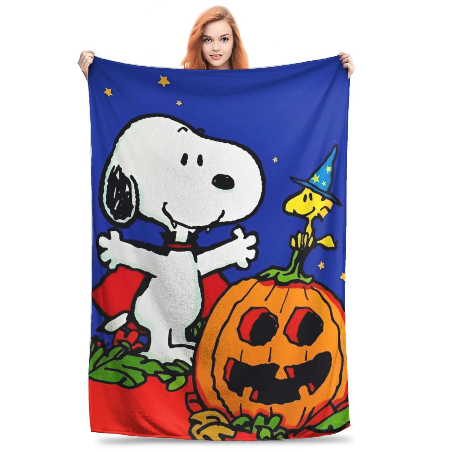 Cartoon Halloween Throw Blanket 50x60in Snoopy Blanket