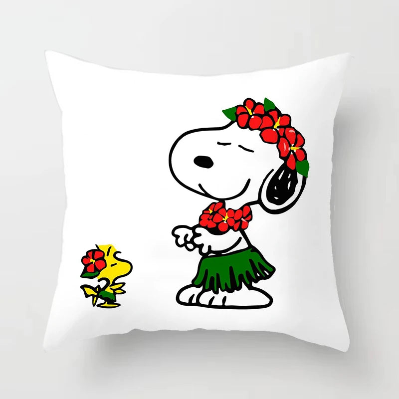 Christmas Theme Pillowcase 45x45cm Snoopy Pillow