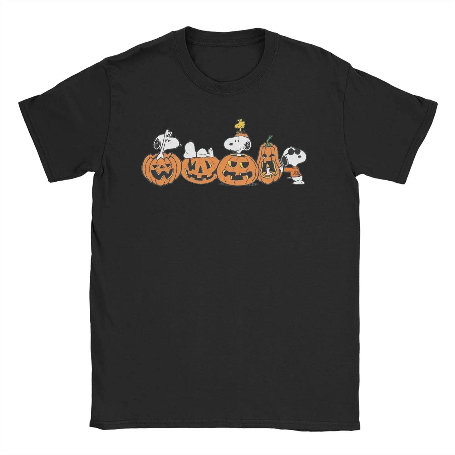 Unisex Snoopy Halloween Pumpkin Cotton Tee Snoopy Shirt