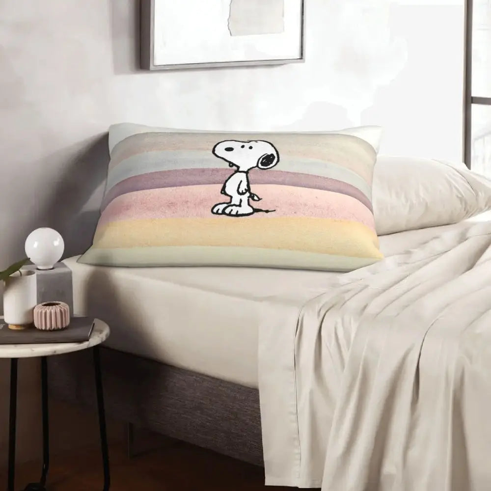 Cute Pillowcase 18in Square Red Snoopy Pillow