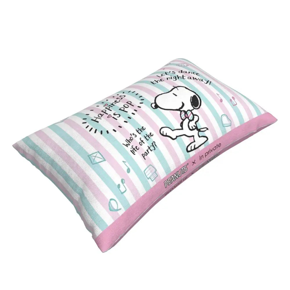 Cute Pillowcase 18in Square Red Snoopy Pillow