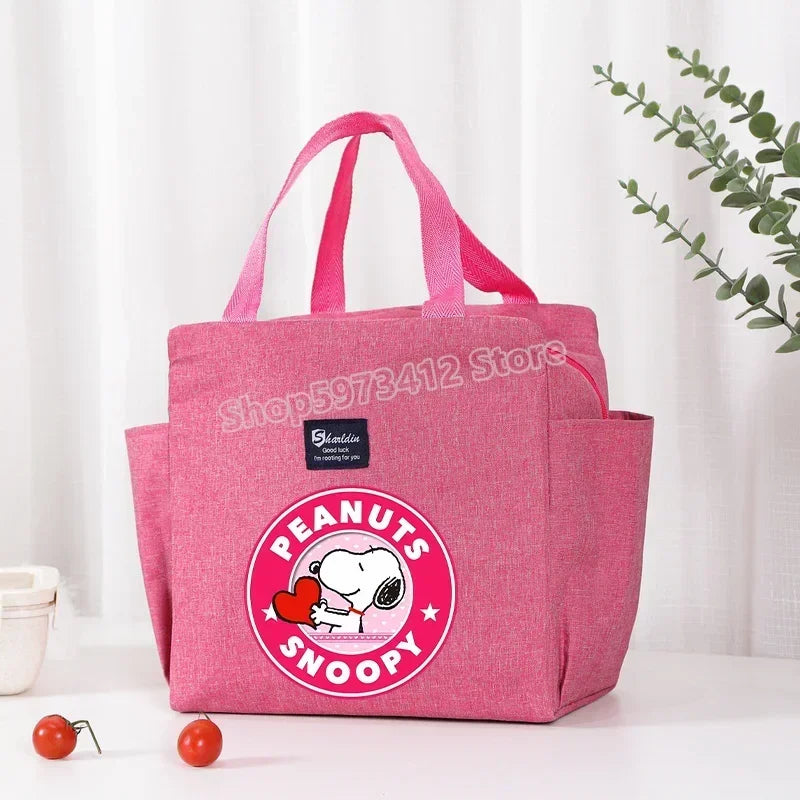 Snoopy Backpack Insulated Lunch Bag Bento Pack Ice Pack