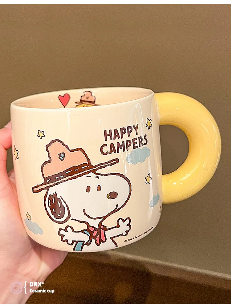 460ML Graduation Ceramic Mug Snoopy Cup