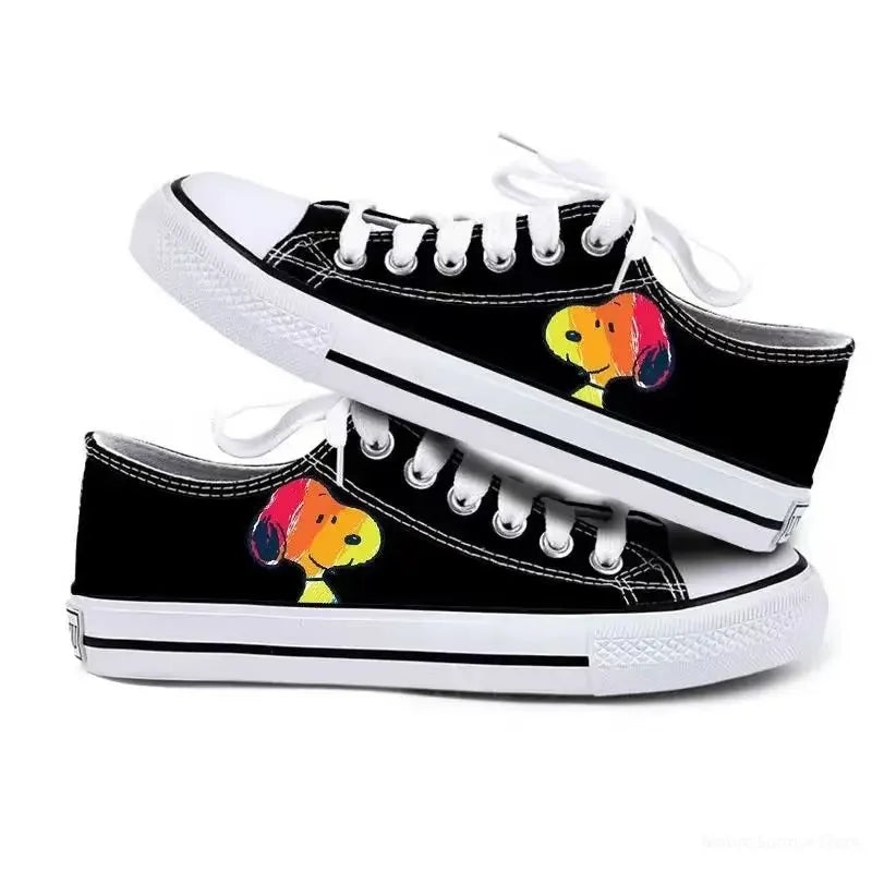 Womens Casual Low Sneakers Non Slip Lightweight Snoopy Shoes