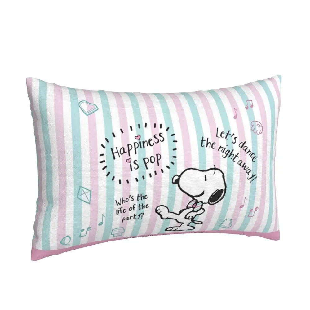 Cute Pillowcase 18in Square Red Snoopy Pillow