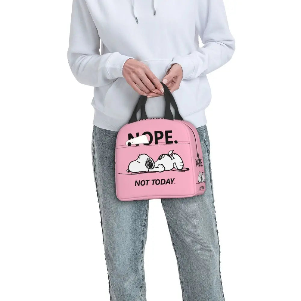 Snoopy Backpack Halloween Insulated Lunch Bag 22x20x13cm
