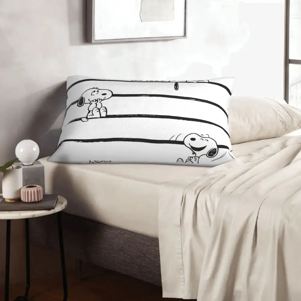 Cute Pillowcase 18in Square Red Snoopy Pillow