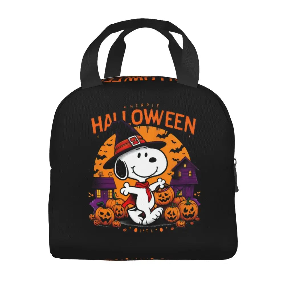 Snoopy Backpack Halloween Insulated Lunch Bag 22x20x13cm