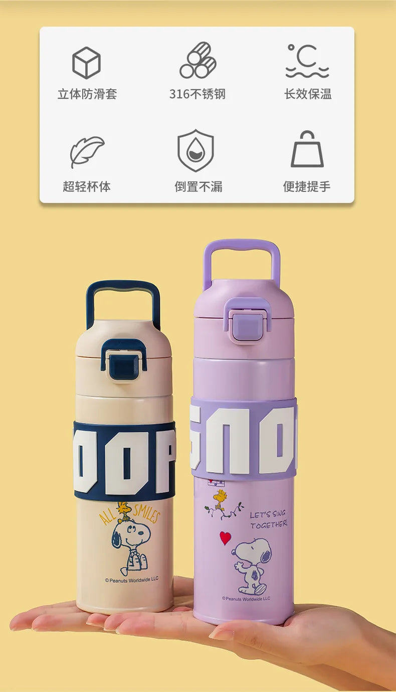 Vacuum Flask 316 Stainless Thermos Snoopy Cup