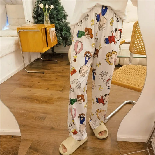 Pajama Pants Women Casual Home Cozy Snoopy Pyjama